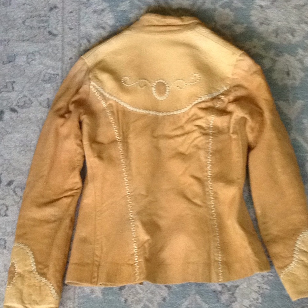 Hand stitched vintage leather jacket - Picture 5 of 8